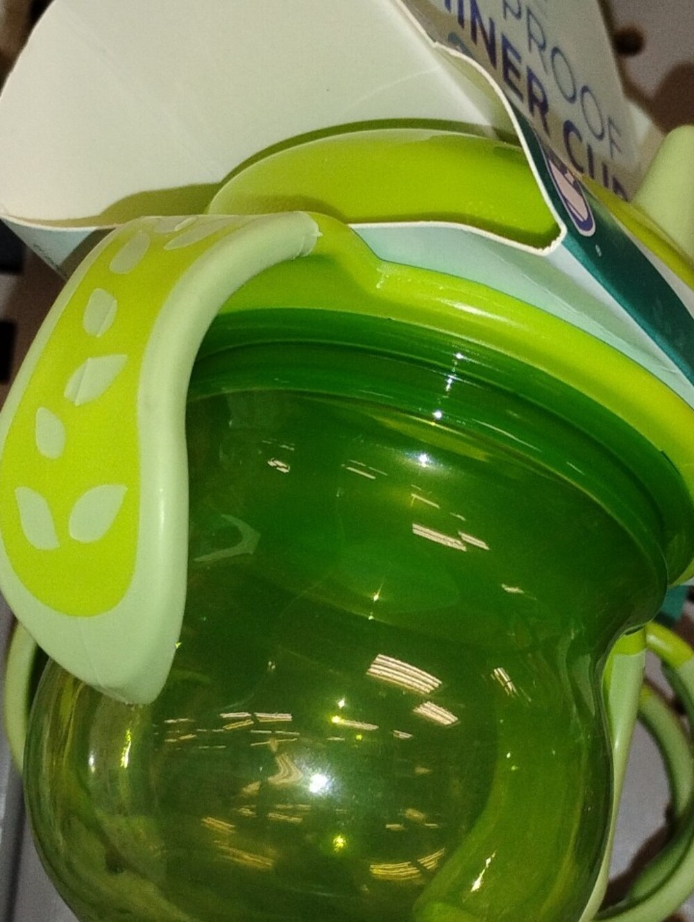 Green Toddler Sippy Cup with Handles - Durable Spill-Resistant Design